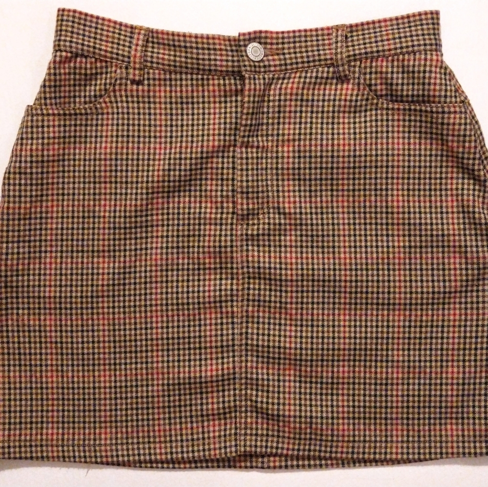 Brandy Melville Plaid Miniskirt
